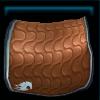 Brown training saddle pad