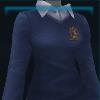 Dark blue riding pullover