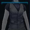 Black city vest
