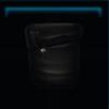 Black city bag for the saddle