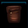 Brown city bag for the saddle
