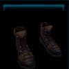 Brown hiking boots