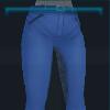 Bright blue riding pants