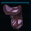 Pinkish red Winter saddle