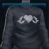 Gray college sweater