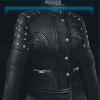Black leather jacket