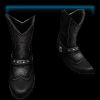 Black leather boots