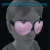 Cute love glasses