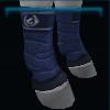 Stylish dark blue leg wraps