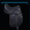Stylish black saddle