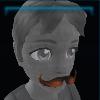 Brown gentleman's mustache