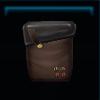 Dark brown fabric saddlebag