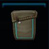 Light brown leather saddlebag