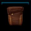 Grainy brown saddlebag