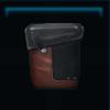 Grainy patchwork saddlebag