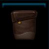 Dark brown felt saddlebag