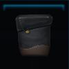 Black & brown felt saddlebag