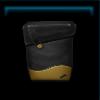 Black & yellow felt saddlebag