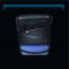 Bright blue fabric saddlebag