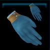 Blue birthday gloves
