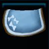 Blue birthday saddle pad
