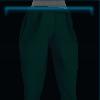 Green trendy pants