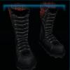 Black punk rocker boots