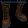 Brown punk rocker boots