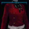 Red fashionable jacket