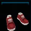 Red sailor shoes