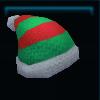 Homely knitted Christmas hat