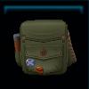Modern green saddlebag