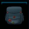 Modern blue saddlebag