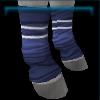 Exclusive blue leg wraps