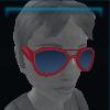 Exclusive red sunglasses