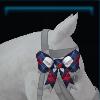 Exclusive checkered mane ribbon