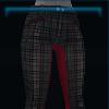 Red and black riding pants