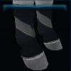 Steel gray and black leg wraps