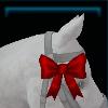 Scarlet red mane bow