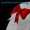 Scarlet red tail bow