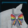 Rainbow mane bow
