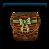 Wicker saddlebag