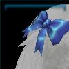 Blue apatite tail bow