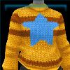 Light Blue Star Knitted Sweater
