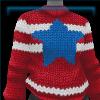 Blue Star Knitted Sweater