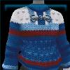 Traditional Blue Knitted Sweater
