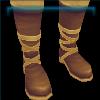 Gold and grey Druid boots