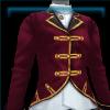 Burgundy velvet riding frock