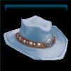 Blue ranching hat