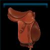Chestnut classic jumping saddle